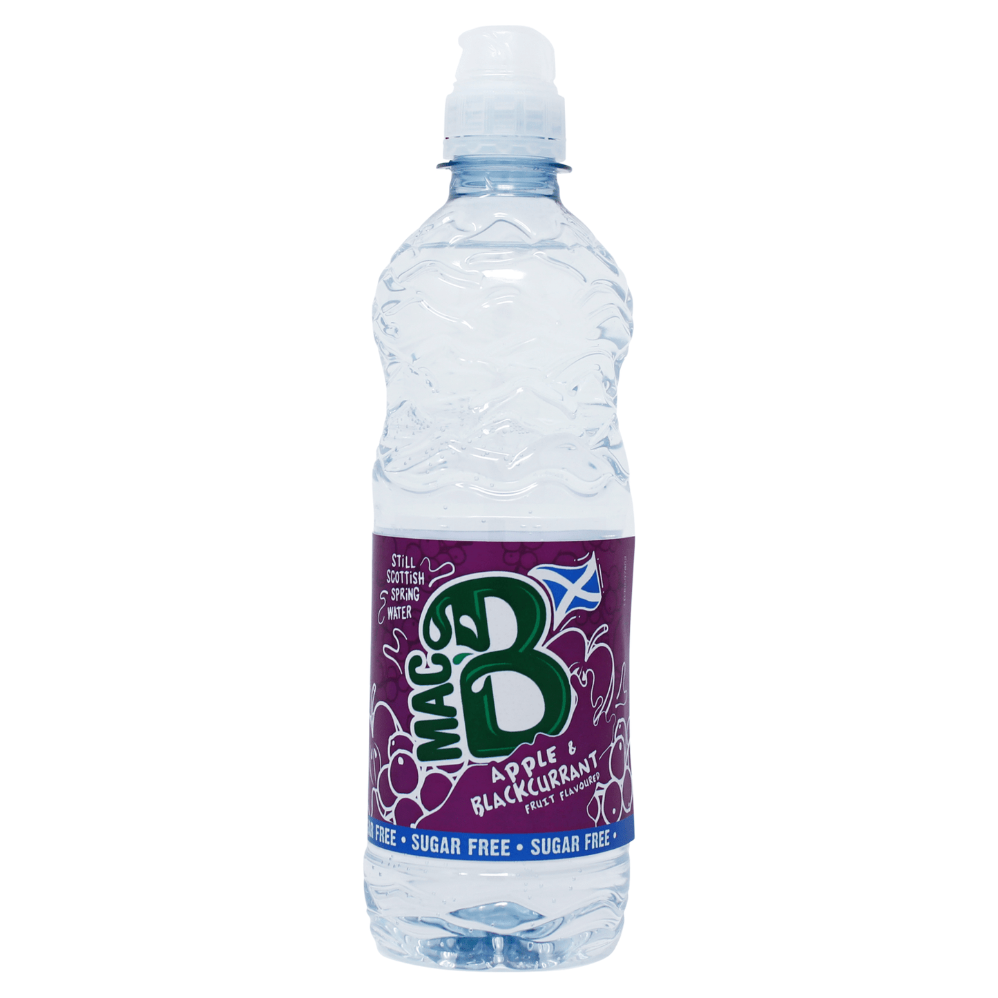 Mac B Still Scottish Spring Water Apple & Blackcurrant Fruit Flavoured 500ml - UK Food & Drink - 5019402500754