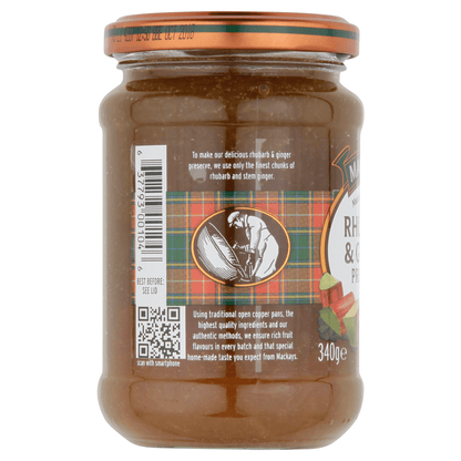 Mackays Rhubarb & Ginger Preserve 340g - UK Food & Drink - 637793001046