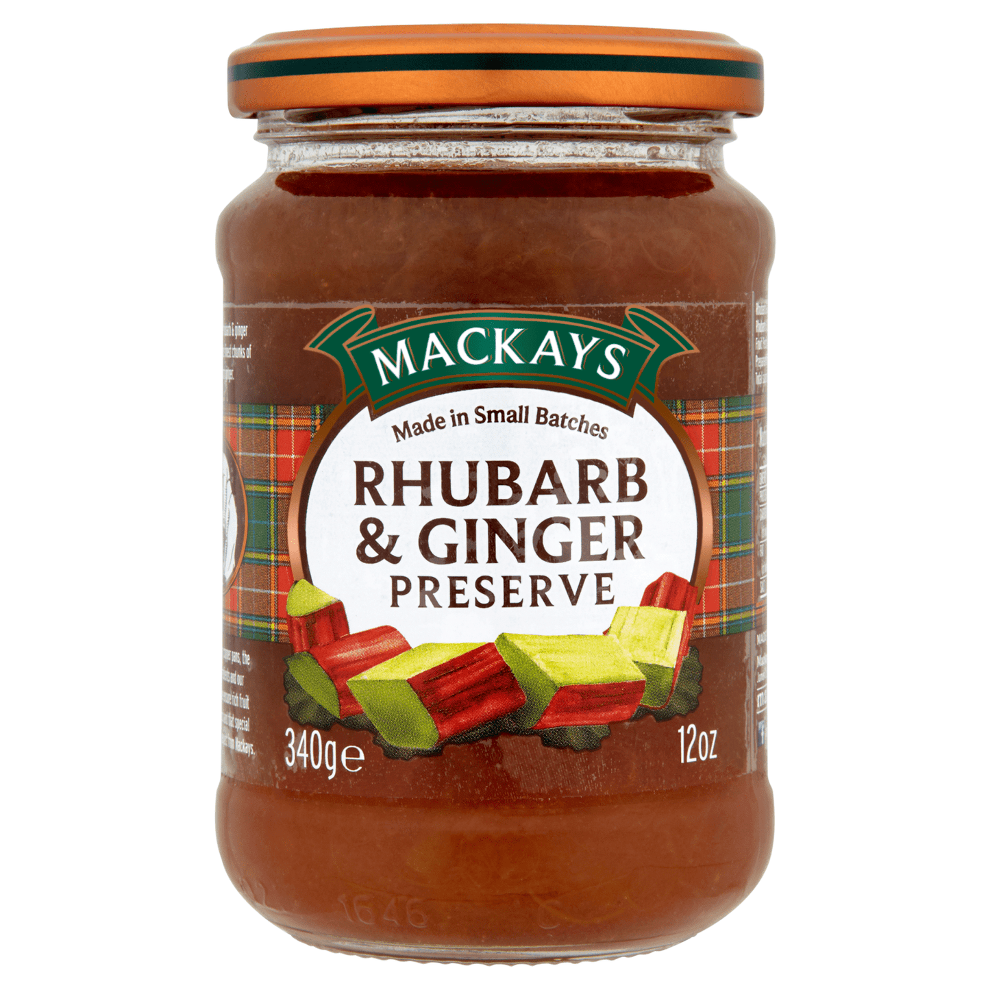 Mackays Rhubarb & Ginger Preserve 340g - UK Food & Drink - 637793001046