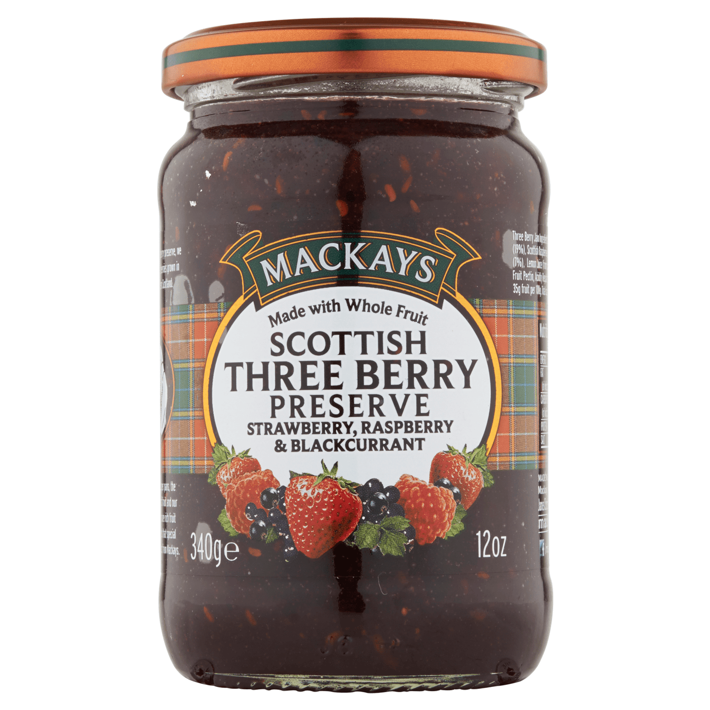 Mackays Scottish Three Berry Preserve 340g - UK Food & Drink - 637793000988