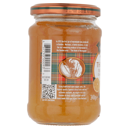 Mackays Three Fruit Marmalade Orange, Grapefruit & Lemon 340g - UK Food & Drink - 637793000933