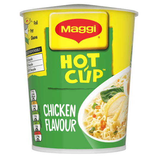 Maggi Chicken Flavour Hot Cup 59.2g - UK Food & Drink - 8445291245907