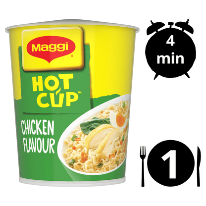Maggi Chicken Flavour Hot Cup 59.2g - UK Food & Drink - 8445291245907