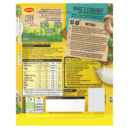 Maggi Gloriously Tasty Garlic Seasoning Mix 30g - UK Food & Drink - 7613033910074