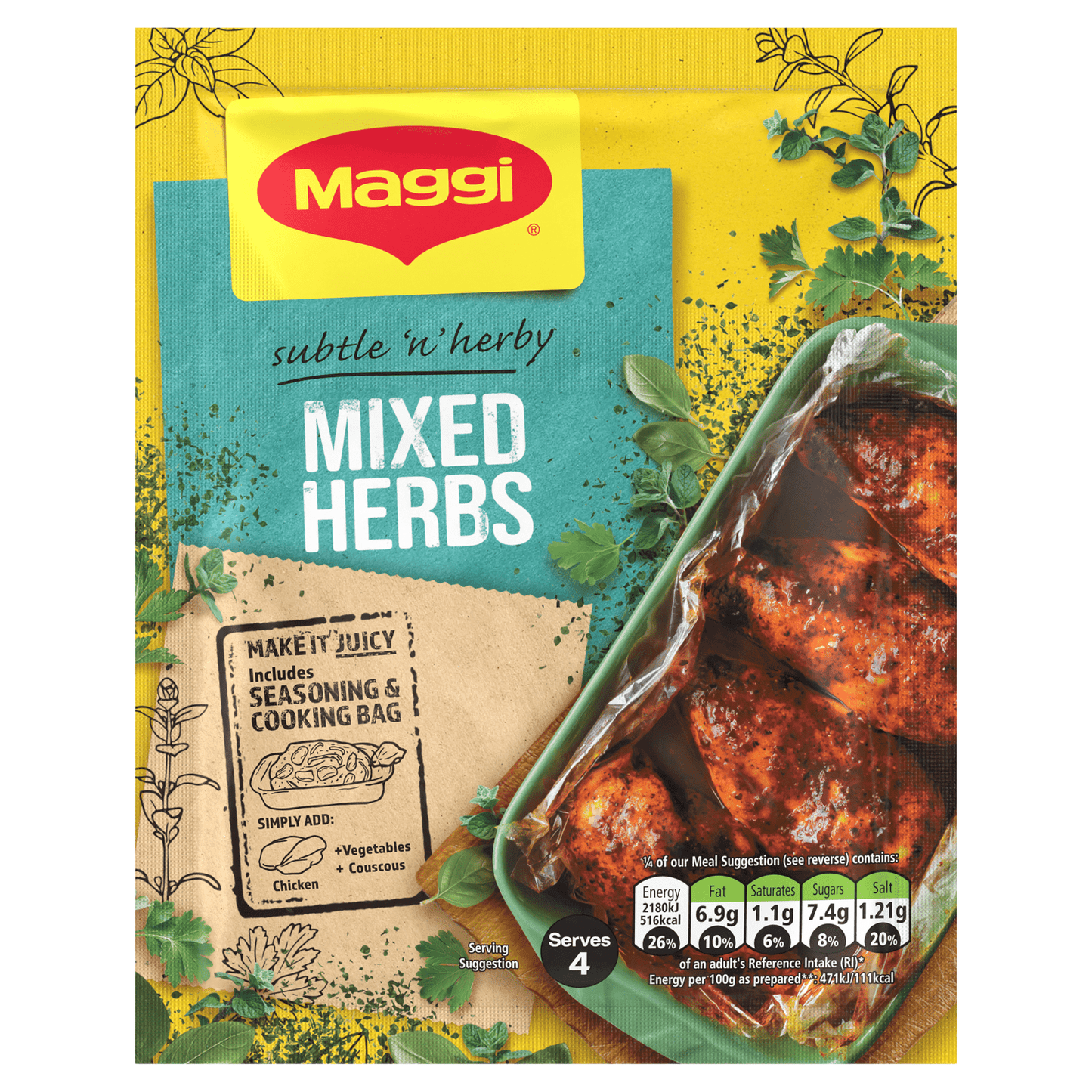 Maggi Mixed Herbs 30g - UK Food & Drink - 7613036483063