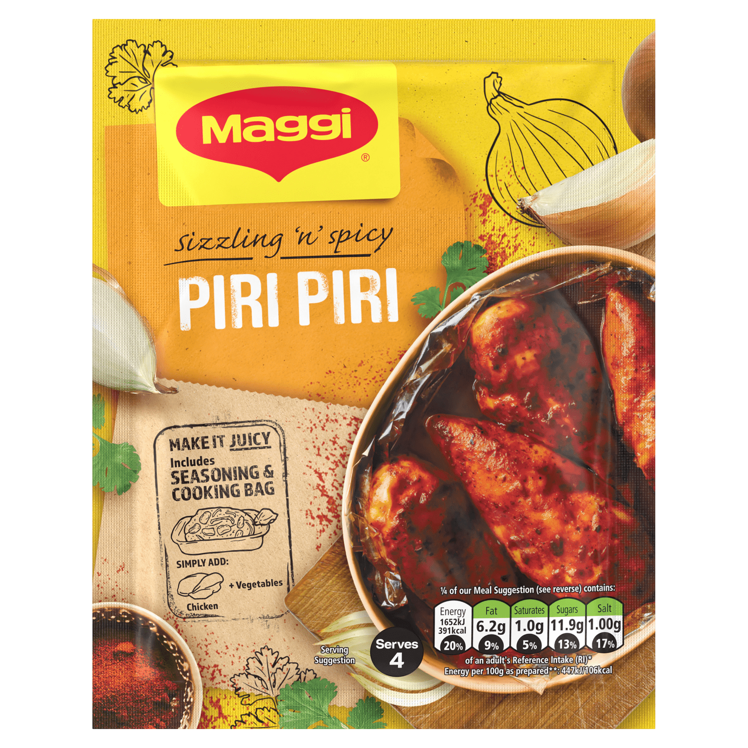 Maggi Piri Piri 27g - UK Food & Drink - 7613035531543