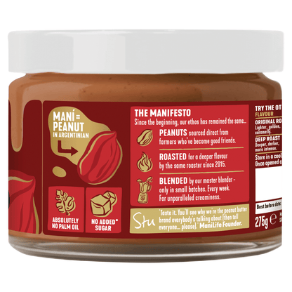 ManiLife Deep Roast Crunchy Peanut Butter 275g - UK Food & Drink - 5060560280811