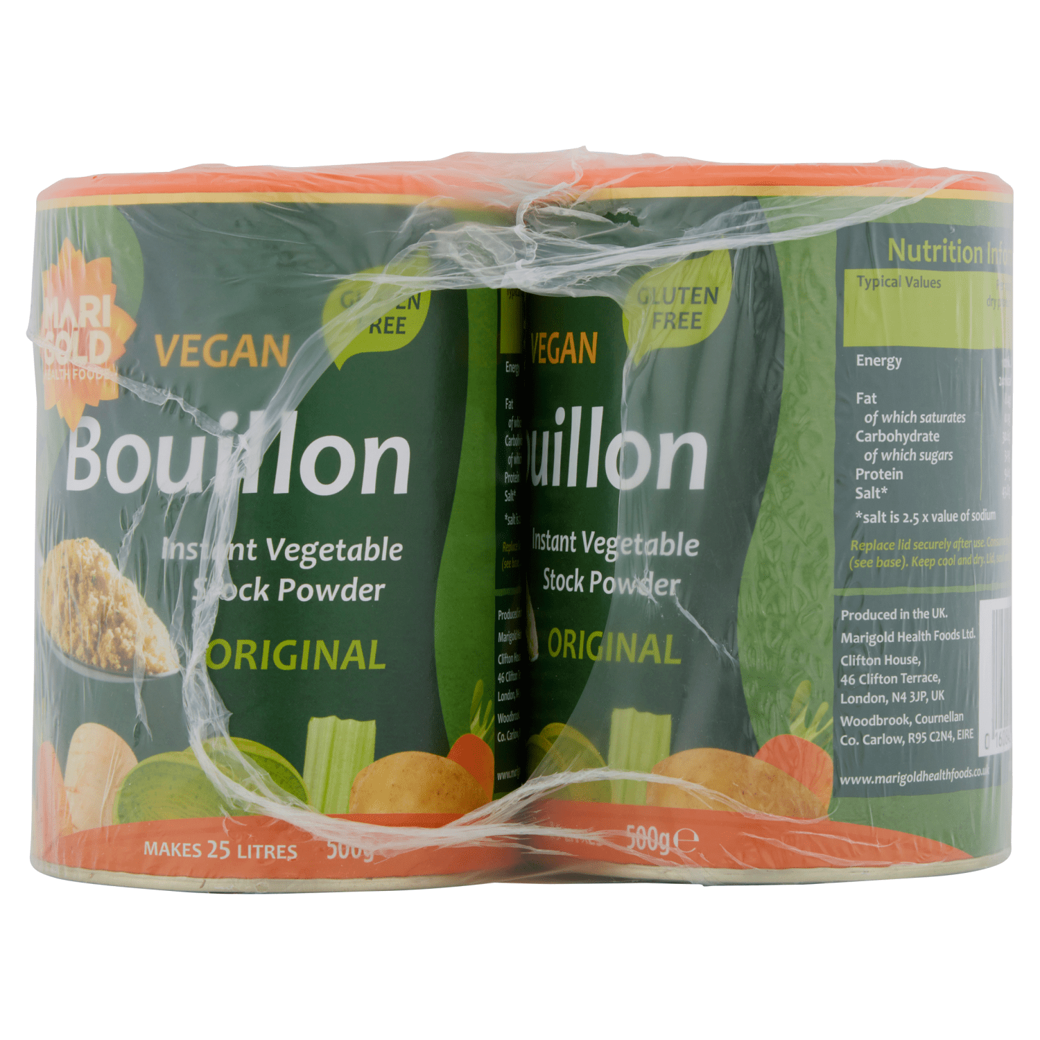 Marigold Health Foods Original Bouillon Instant Vegetable Stock Powder 500g - UK Food & Drink - 160848111785