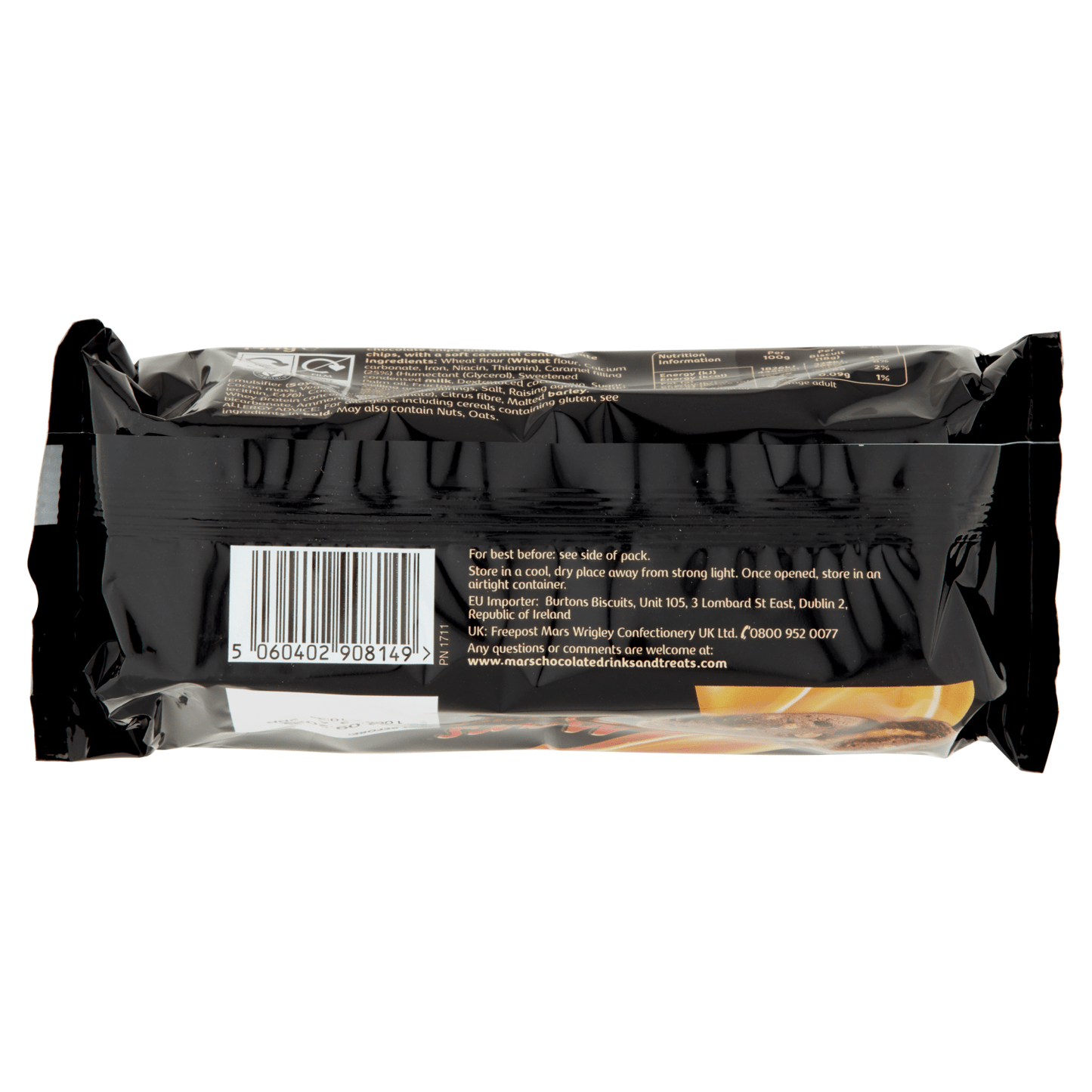 Mars Caramel Centres Biscuits 144g - UK Food & Drink - 5060402908149