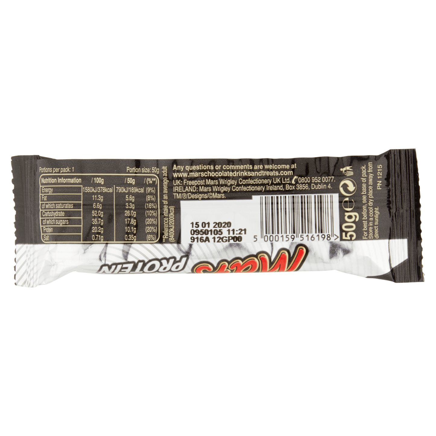 Mars Protein Bar 50g - UK Food & Drink - 5000159516198