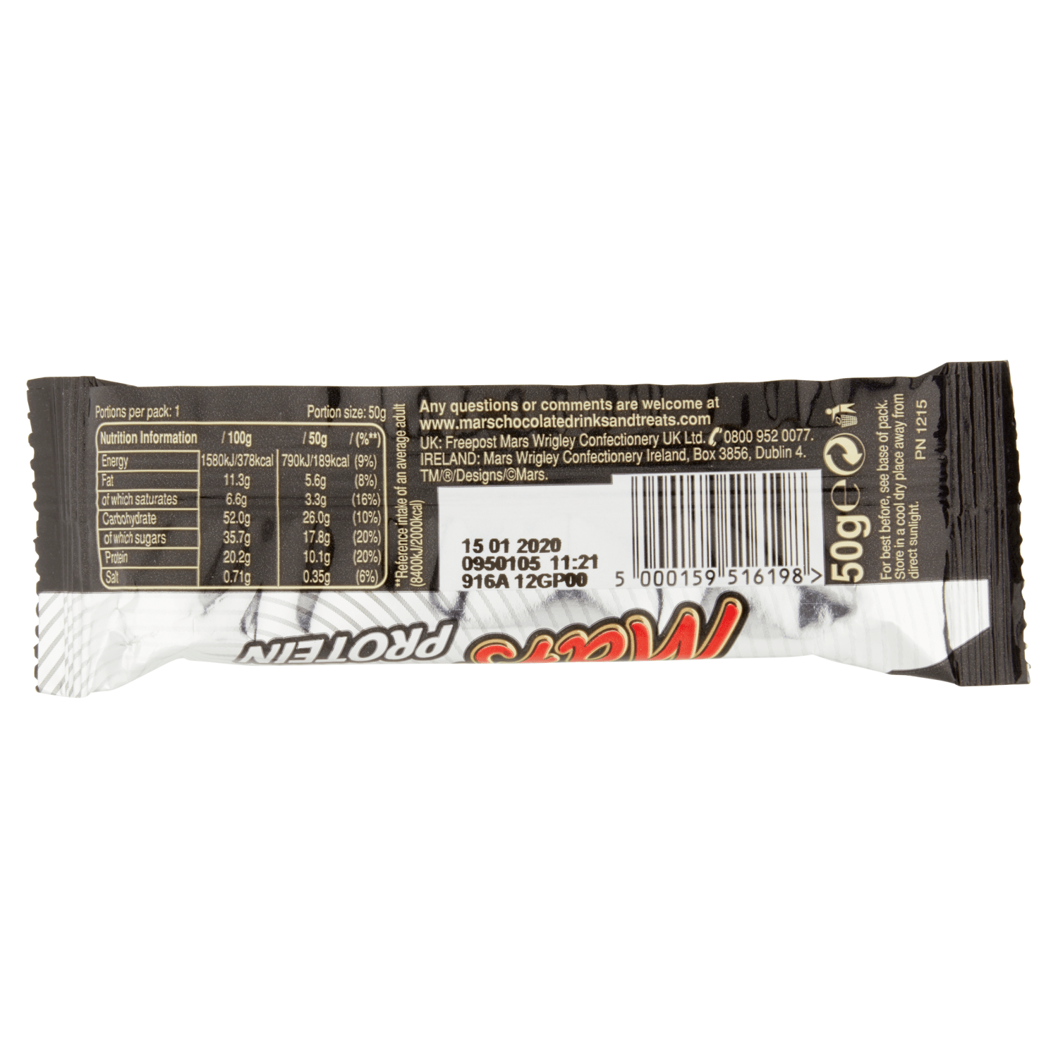 Mars Protein Bar 50g - UK Food & Drink - 5000159516198