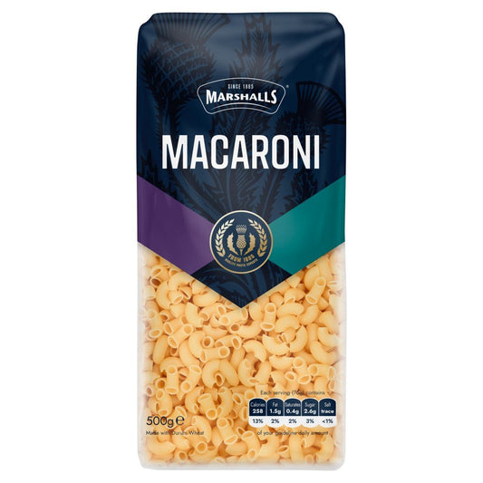 Marshalls Macaroni 500g - UK Food & Drink - 5010223600708
