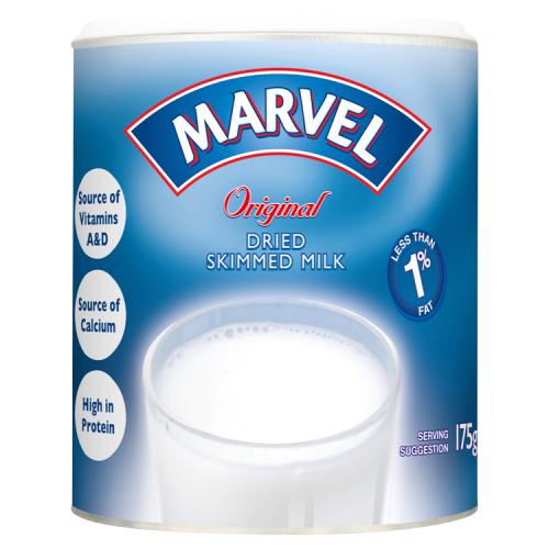 Marvel Original Dried Skimmed Milk 175g - UK Food & Drink - 5000354909856