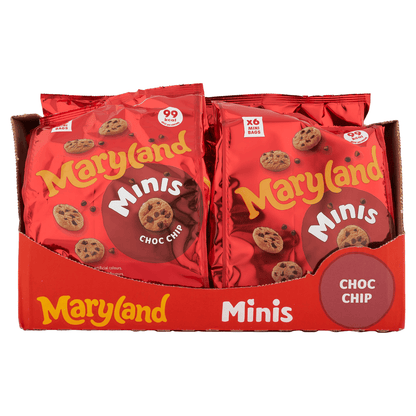 Maryland Minis Choc Chip 6 Mini Bags 118.8g - UK Food & Drink - 72417180941