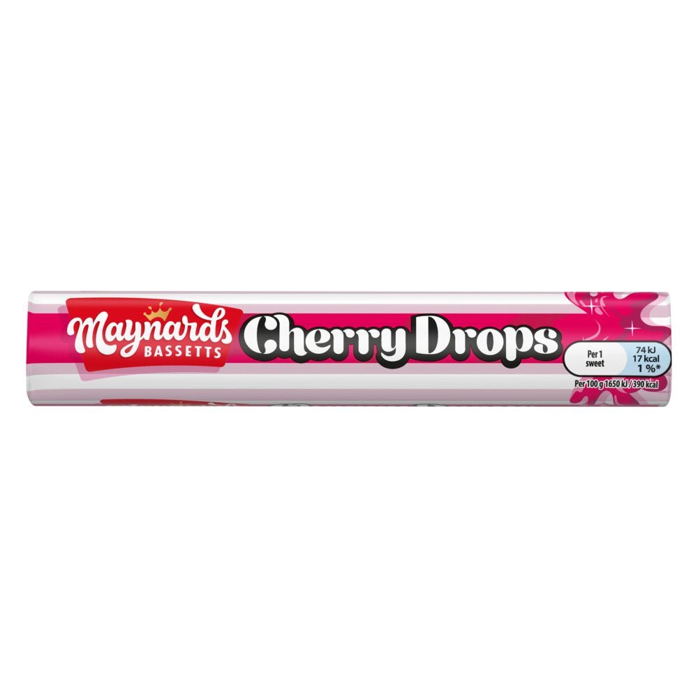 Maynards Bassetts Cherry Drops 45g - UK Food & Drink - 7622210363565