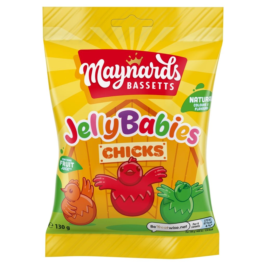 Maynards Bassetts Jelly Babies Chicks 130g - UK Food & Drink - 7622201730475