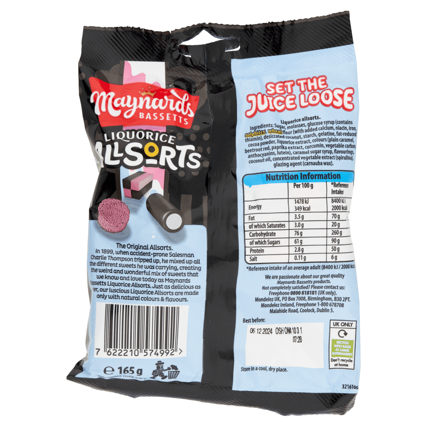 Maynards Bassetts Liquorice Allsorts 165g - UK Food & Drink - 7622210574992