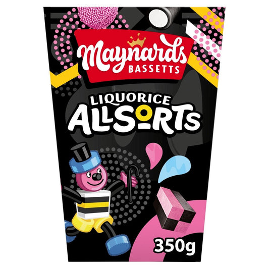 Maynards Bassetts Liquorice Allsorts Carton 350G - UK Food & Drink - 7622201730550