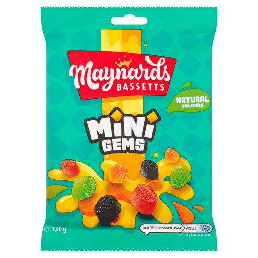 Maynards Bassetts Mini Gems 130g - UK Food & Drink - 7622201729479