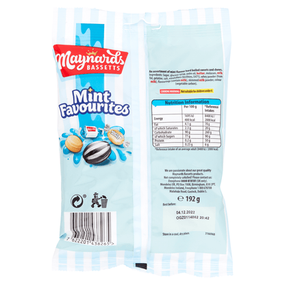 Maynards Bassetts Mint Favourites Sweets Bag 192g - UK Food & Drink - 7622201438265