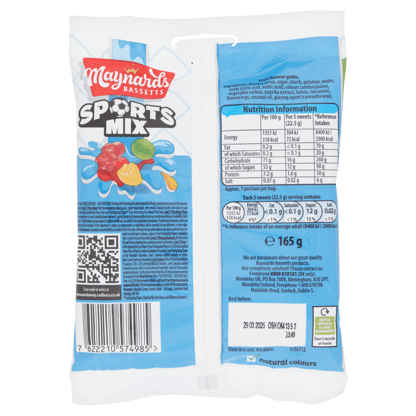 Maynards Bassetts Sports Mix 165g - UK Food & Drink - 7622210574985