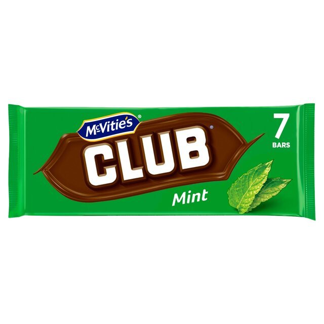 McVitie's Club Mint Bars 7 x 22g (154g) - UK Food & Drink - 5000168210728