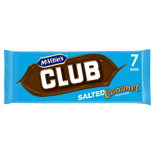 McVitie's Club Salted Caramel Bars 7 x 22g (154g) - UK Food & Drink - 5000168031521
