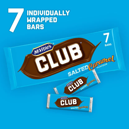 McVitie's Club Salted Caramel Bars 7 x 22g (154g) - UK Food & Drink - 5000168031521