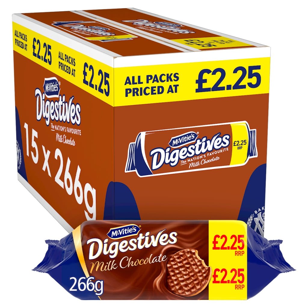 McVitie's Digestives Milk Chocolate 266g - UK Food & Drink - 5000168006260