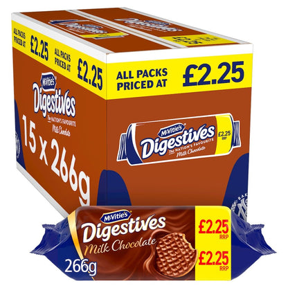McVitie's Digestives Milk Chocolate 266g - UK Food & Drink - 5000168006260