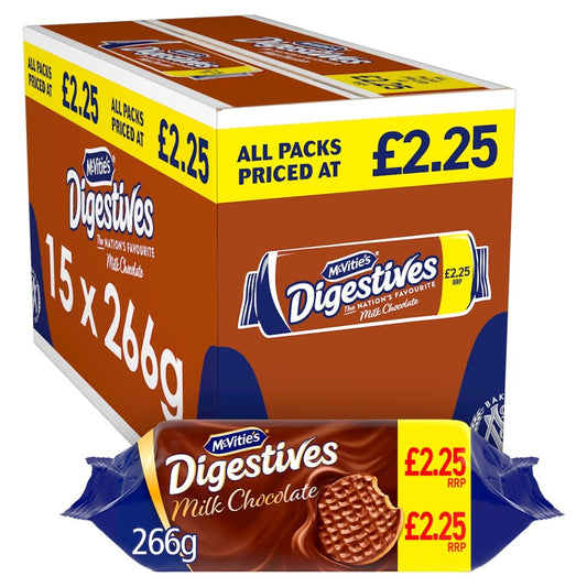 McVitie's Digestives Milk Chocolate 266g - UK Food & Drink - 5000168006260