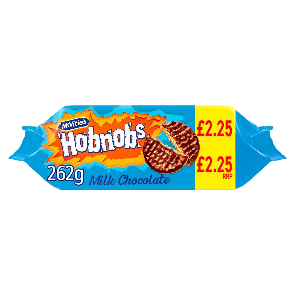 McVitie's Hobnobs The Oaty One Milk Chocolate 262g - UK Food & Drink - 5000168006185