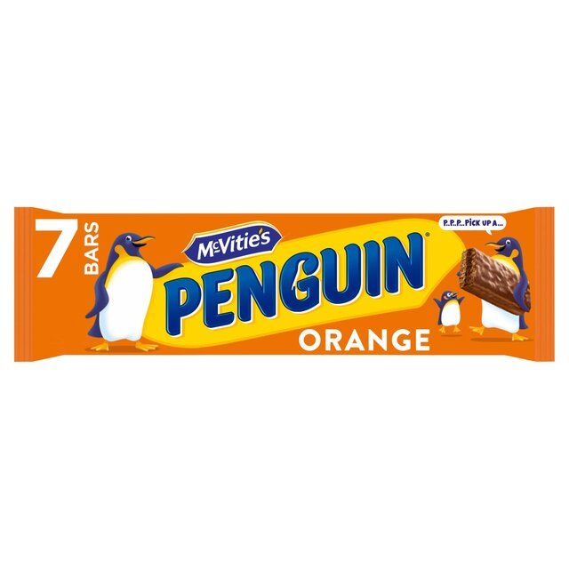 McVitie's Penguin Orange Bars 7 x 24.6g (172.2g) - UK Food & Drink - 5000168038490