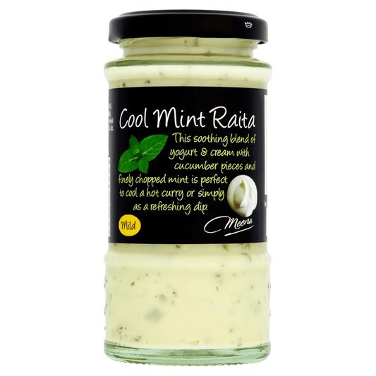 Meena Cool Mint Raita Mild 190g - UK Food & Drink - 5011308003506