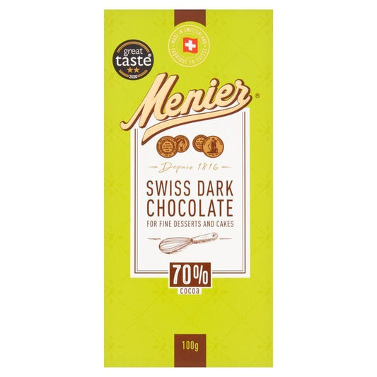 Menier Swiss Dark Chocolate 100g - UK Food & Drink - 5000189120563