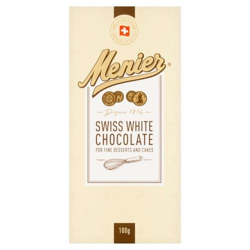 Menier Swiss White Chocolate 100g - UK Food & Drink - 5011673620131