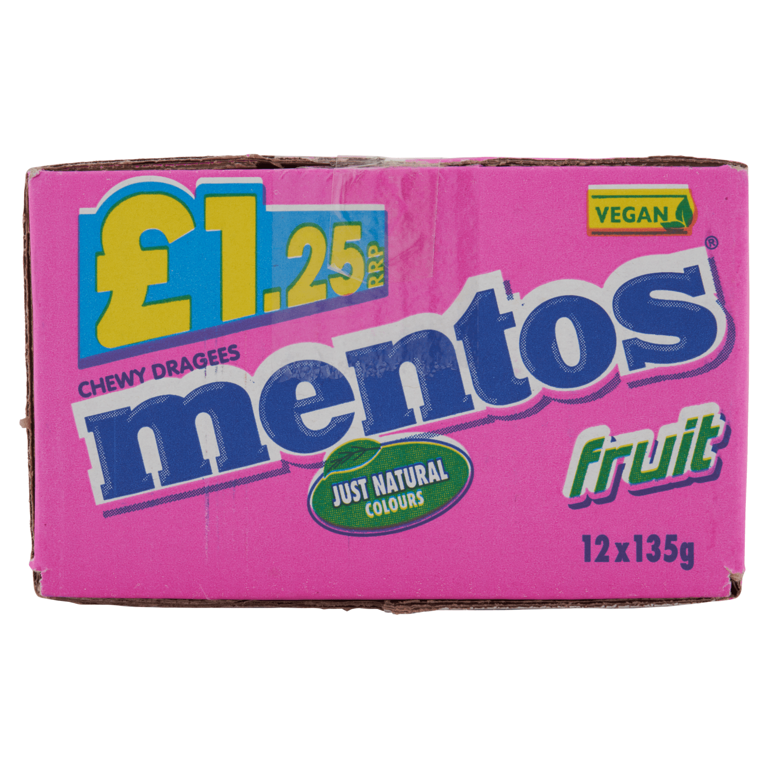 Mentos Chewy Dragees Fruit 135g - UK Food & Drink - 8723400827245