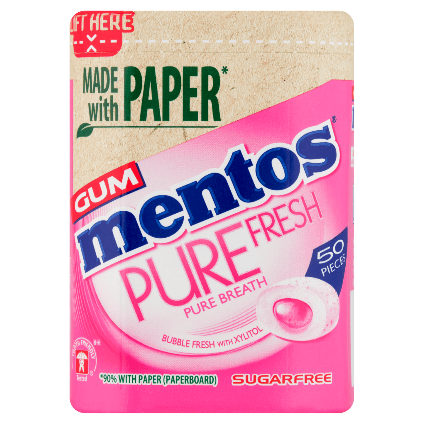 Mentos Gum Pure Fresh Bubble Fresh 50 Pieces 100g - UK Food & Drink - 80957546