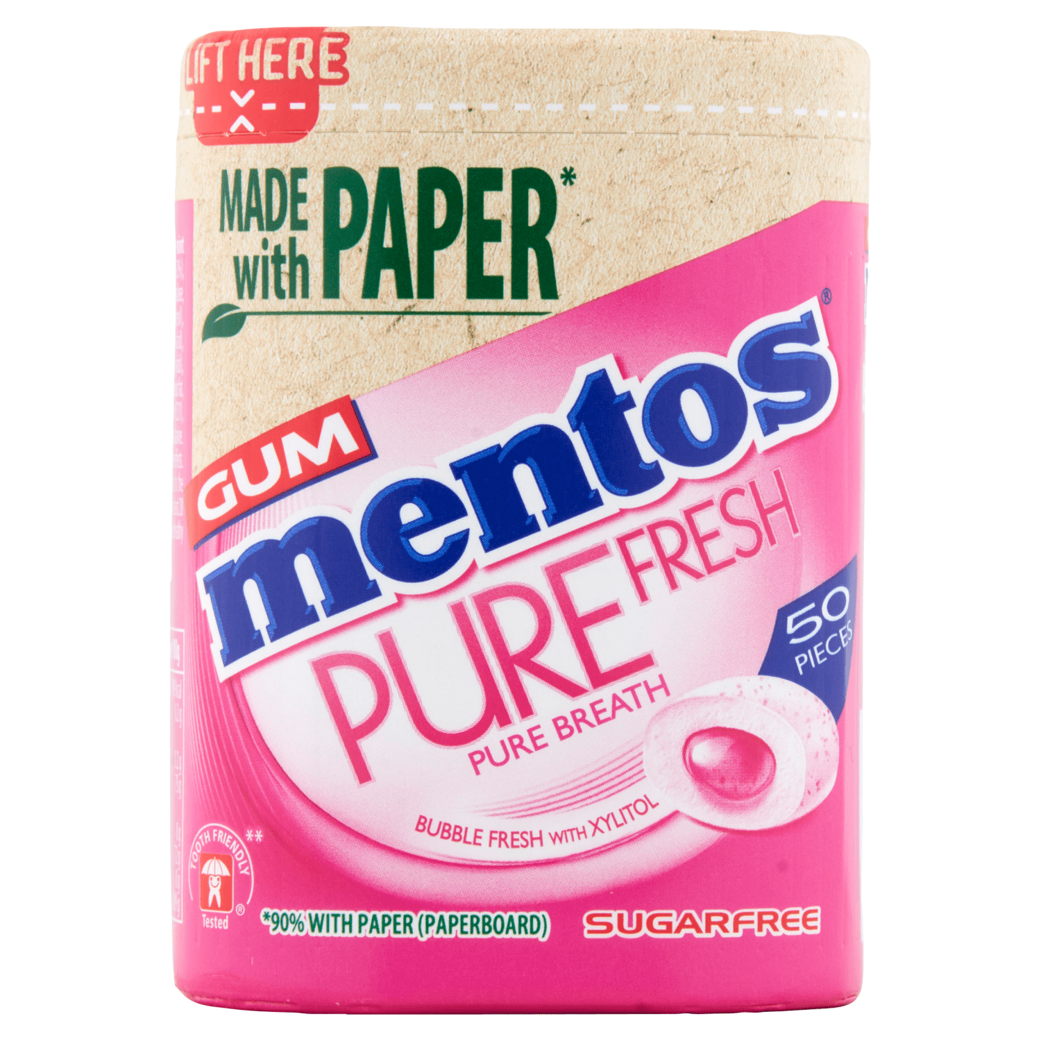 Mentos Gum Pure Fresh Bubble Fresh 50 Pieces 100g - UK Food & Drink - 80957546