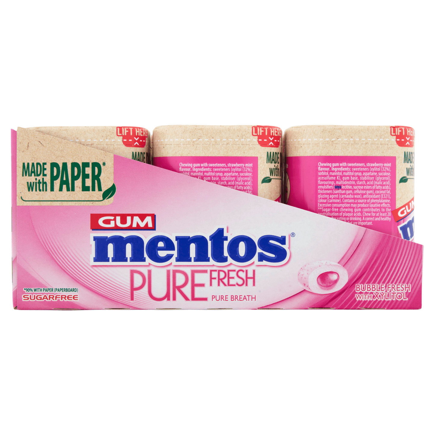 Mentos Gum Pure Fresh Bubble Fresh 50 Pieces 100g - UK Food & Drink - 80957546
