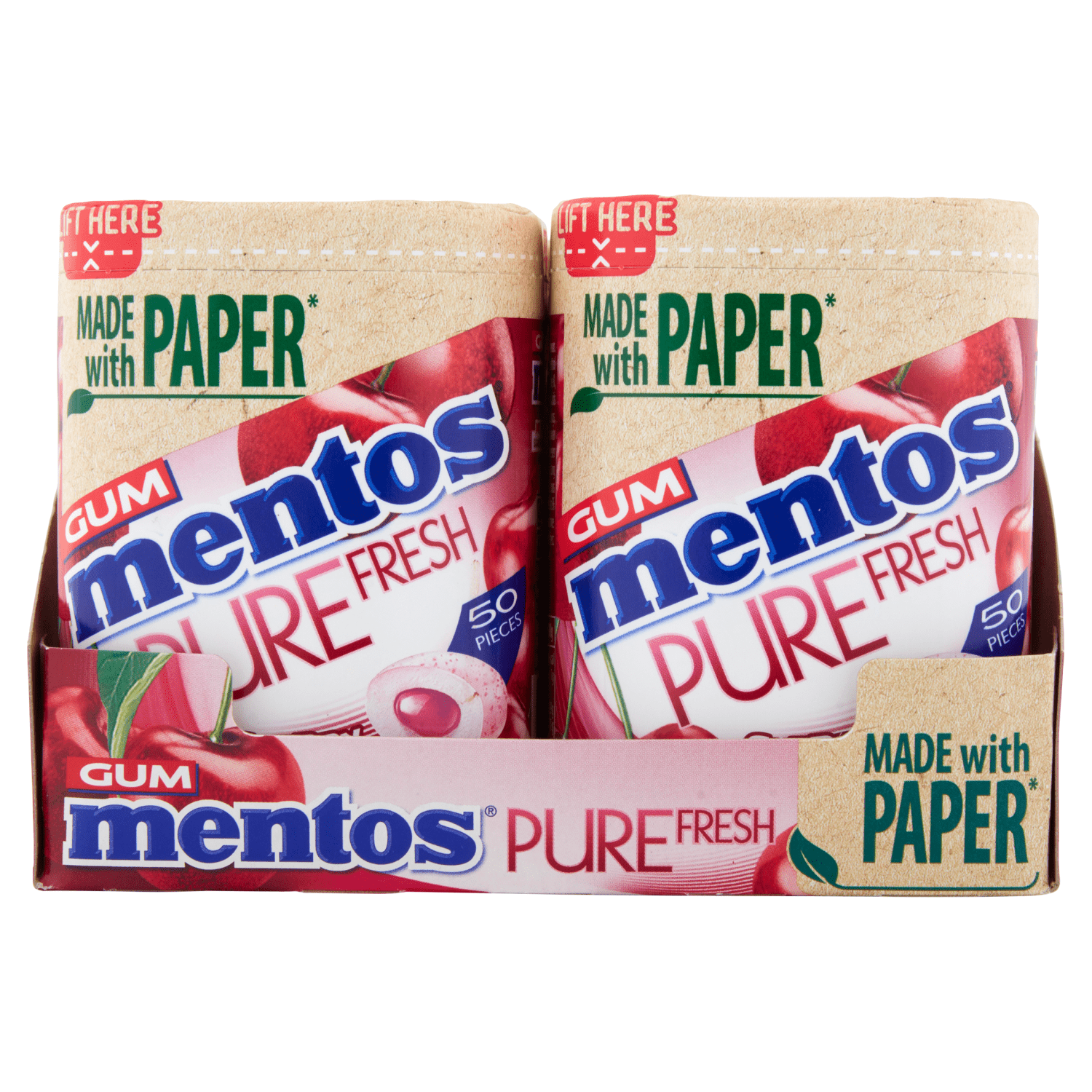 Mentos Gum Pure Fresh Cherry 50 Pieces 97g - UK Food & Drink - 80879299