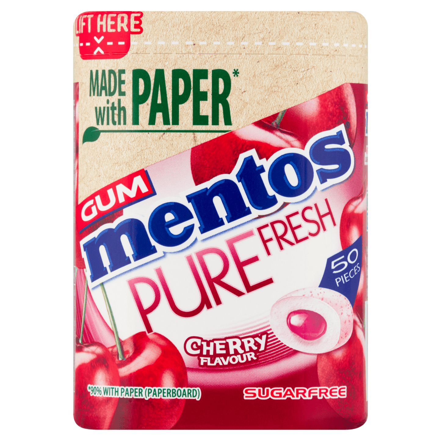 Mentos Gum Pure Fresh Cherry 50 Pieces 97g - UK Food & Drink - 80879299