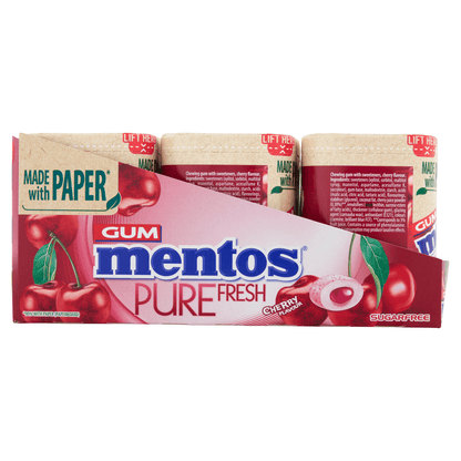Mentos Gum Pure Fresh Cherry 50 Pieces 97g - UK Food & Drink - 80879299
