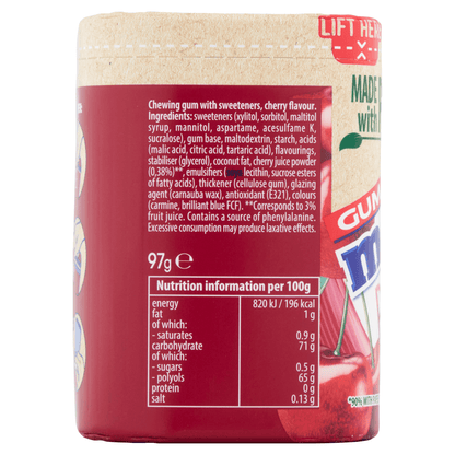 Mentos Gum Pure Fresh Cherry 50 Pieces 97g - UK Food & Drink - 80879299