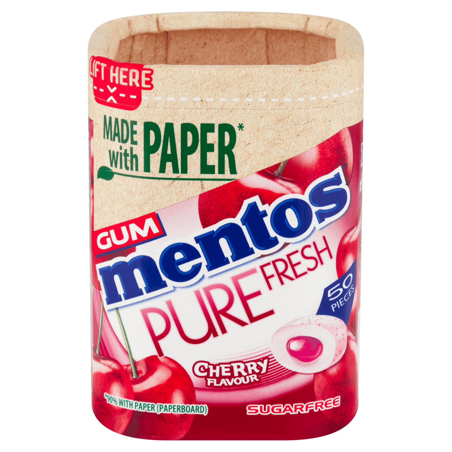 Mentos Gum Pure Fresh Cherry 50 Pieces 97g - UK Food & Drink - 80879299