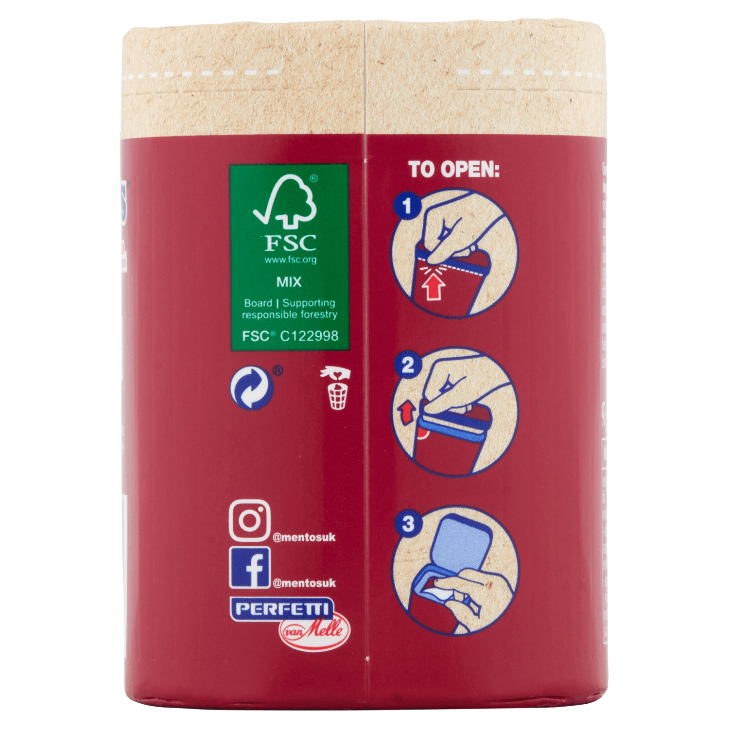 Mentos Gum Pure Fresh Cherry 50 Pieces 97g - UK Food & Drink - 80879299