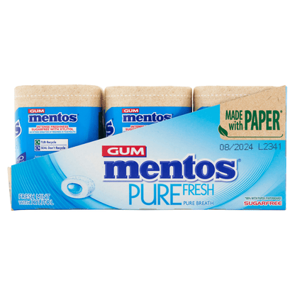 Mentos Gum Pure Fresh Fresh Mint 50 Pieces 100g - UK Food & Drink - 80815310