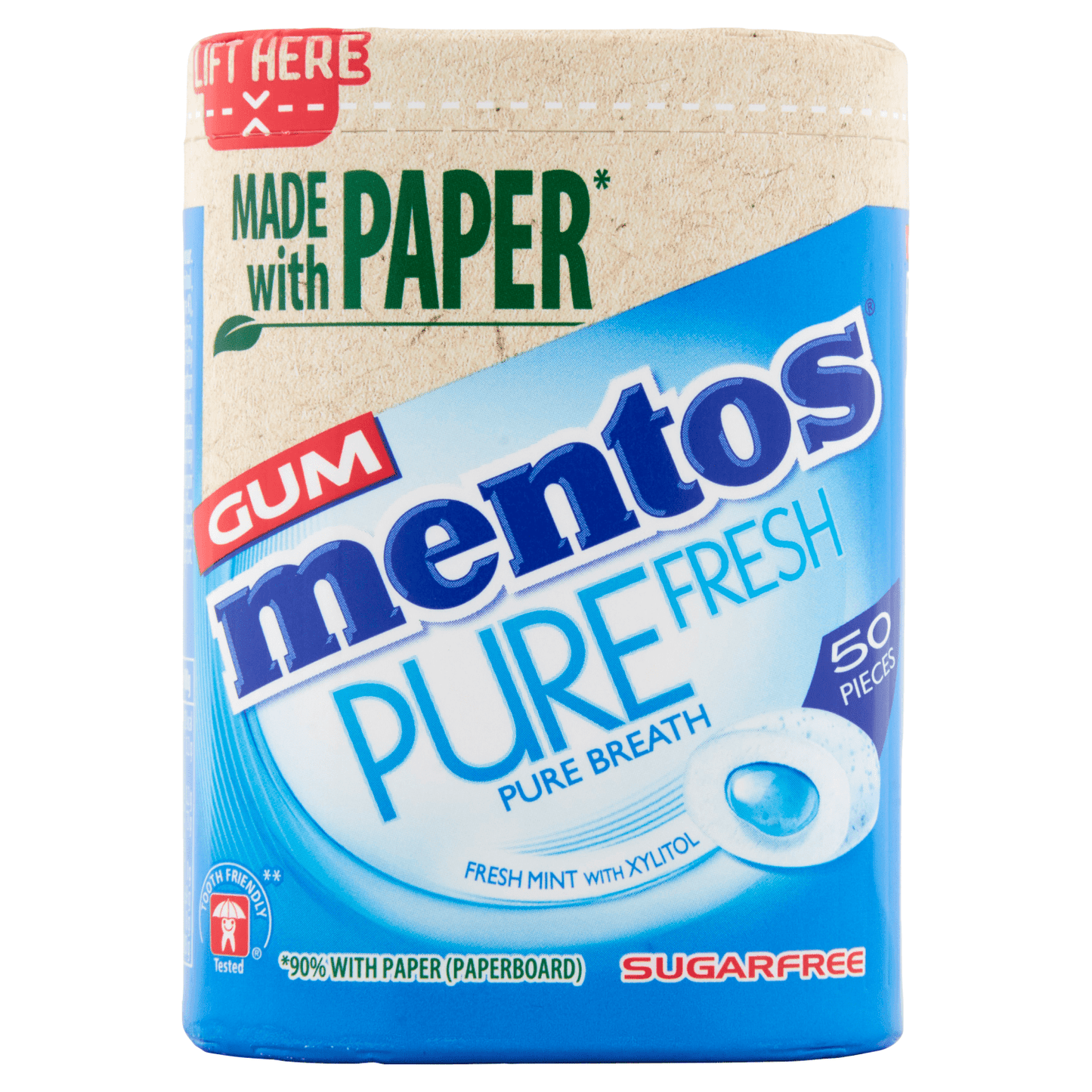 Mentos Gum Pure Fresh Fresh Mint 50 Pieces 100g - UK Food & Drink - 80815310