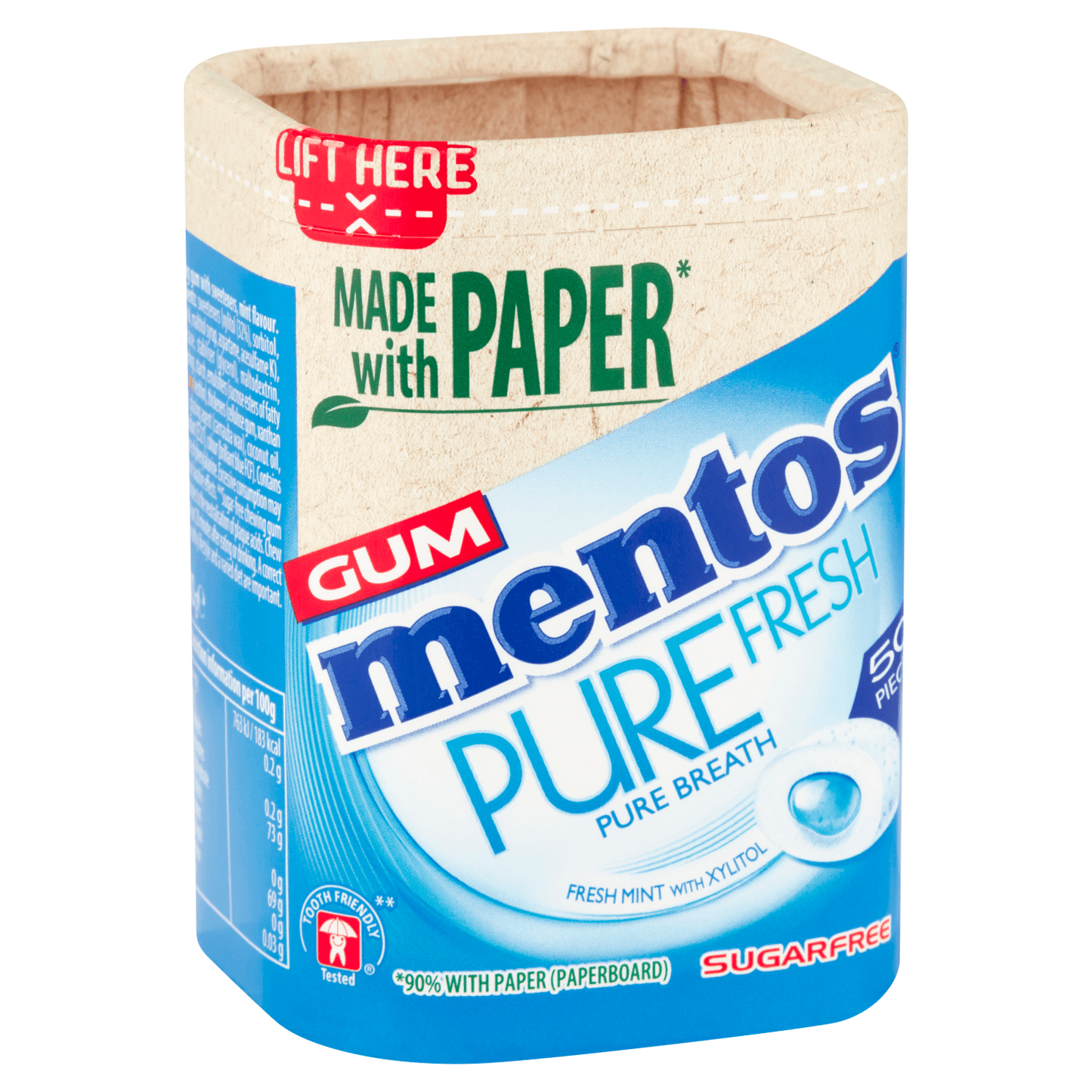 Mentos Gum Pure Fresh Fresh Mint 50 Pieces 100g - UK Food & Drink - 80815310