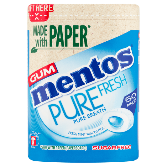 Mentos Gum Pure Fresh Fresh Mint 50 Pieces 100g - UK Food & Drink - 80815310
